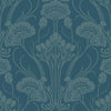 Nouveau Damask Wallpaper Wallpaper Antonina Vella Double Roll Cobalt 