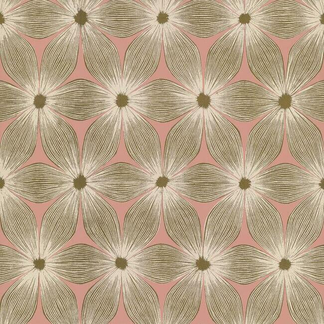 Everlasting Wallpaper Wallpaper Candice Olson Double Roll Soft Coral/Gold 