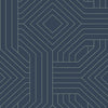 Diverging Diamonds Wallpaper Wallpaper Candice Olson Double Roll Fantasy Navy 