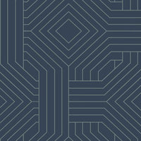 Diverging Diamonds Wallpaper Wallpaper Candice Olson Double Roll Fantasy Navy 