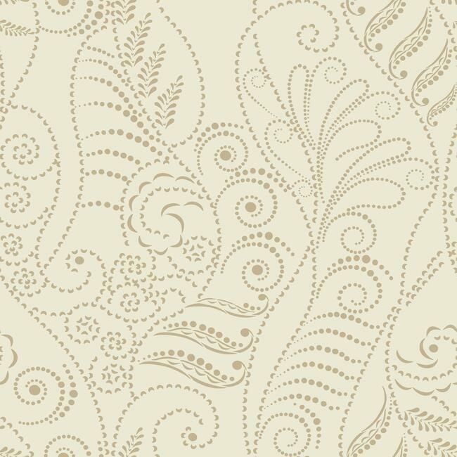 Modern Fern Wallpaper Wallpaper Candice Olson Double Roll Gold On Cream 