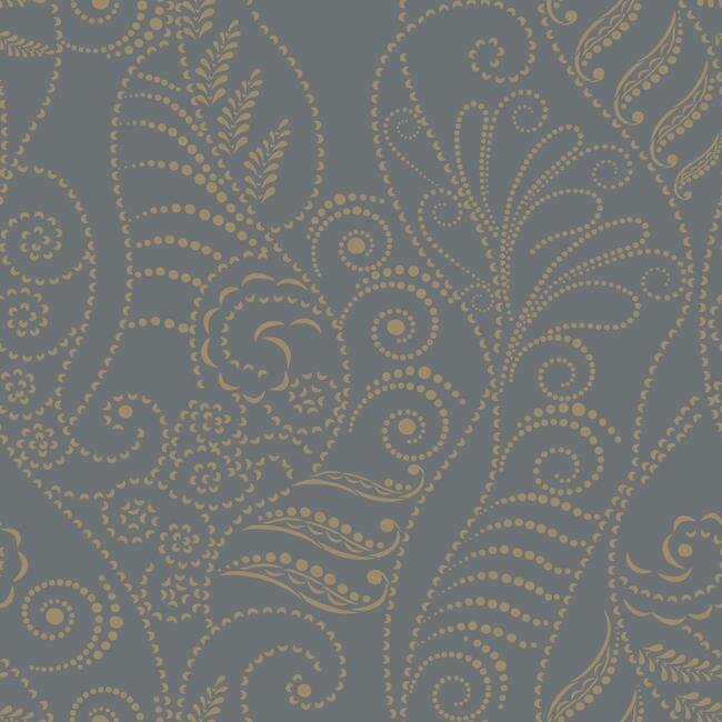 Modern Fern Wallpaper Wallpaper Candice Olson Double Roll Charcoal 