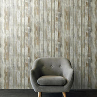 Distressed Wood Peel and Stick Wallpaper Peel and Stick Wallpaper RoomMates   