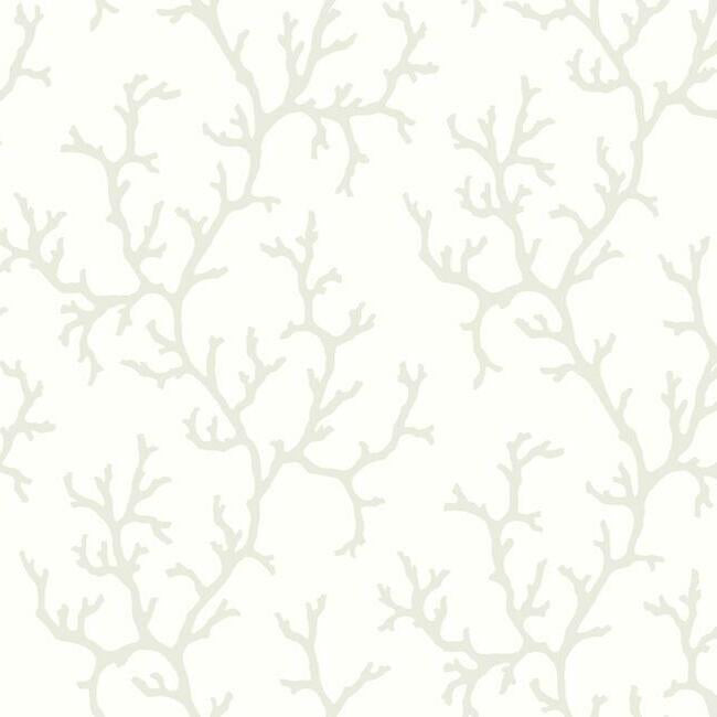 Coral Island Wallpaper Wallpaper York Double Roll White 