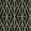 Riviera Bamboo Trellis Wallpaper Wallpaper York Double Roll Black/Natural 