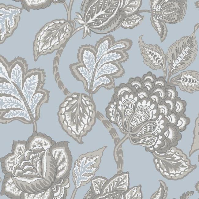 Mid Summer Jacobean Wallpaper Wallpaper York Double Roll Spa/Brown 