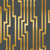 Velocity Wallpaper Wallpaper Candice Olson Double Roll Gold/Charcoal 