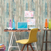 Distressed Wood Peel and Stick Wallpaper Peel and Stick Wallpaper RoomMates   