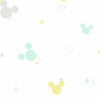 Disney Minnie Mouse Dots Wallpaper Wallpaper York Double Roll Green/Yellow 