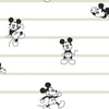 Disney Mickey Mouse Stripe Wallpaper Wallpaper York Double Roll Neutral 