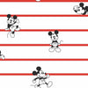 Disney Mickey Mouse Stripe Wallpaper Wallpaper York Double Roll Red 