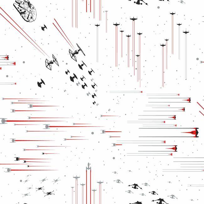 Star Wars: Galactic Battles Wallpaper Wallpaper York Double Roll Red 