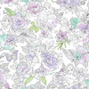 Disney Princess Royal Floral Wallpaper Wallpaper York Double Roll Lilac 