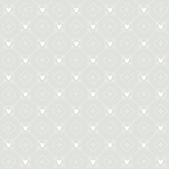 Disney Mickey Mouse Argyle Wallpaper Wallpaper York Double Roll Grey 