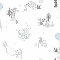 Disney Winnie the Pooh Playmates Wallpaper Wallpaper York Double Roll Neutral 