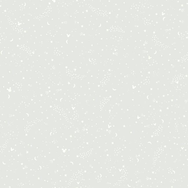 Disney Mickey Mouse Star Wallpaper Wallpaper York Double Roll Grey 