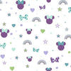 Disney Minnie Mouse Rainbow Wallpaper Wallpaper York Double Roll Purple 