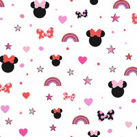 Disney Minnie Mouse Rainbow Wallpaper Wallpaper York Double Roll Red 