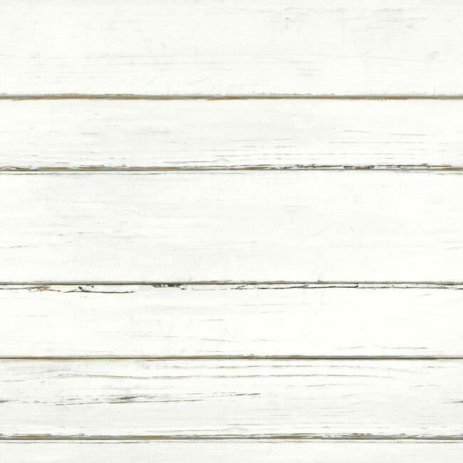 Shiplap Planks Wallpaper Wallpaper York Sample White