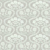 Folksy Floral Wallpaper Wallpaper York Double Roll Linen/White 