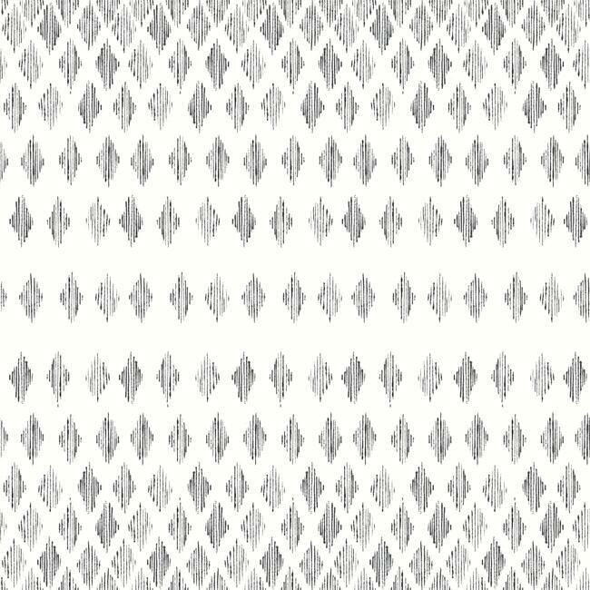 Diamond Ombre Wallpaper Wallpaper York Double Roll Black/White 
