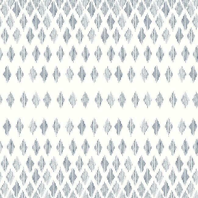 Diamond Ombre Wallpaper Wallpaper York Double Roll Navy/White 