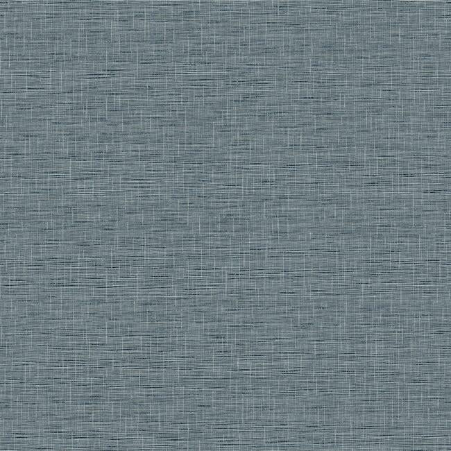Silk Linen Weave Wallpaper Wallpaper York Double Roll Navy 