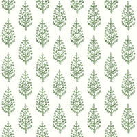 Paisley On Calico Wallpaper Wallpaper York Double Roll Green 