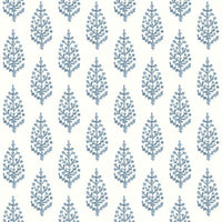 Paisley On Calico Wallpaper Wallpaper York Double Roll Blue 