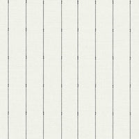 In Stitches Stripe Wallpaper Wallpaper York Double Roll Black/Cream 