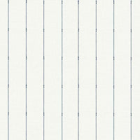 In Stitches Stripe Wallpaper Wallpaper York Double Roll Navy/Cream 