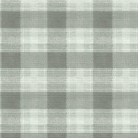 Woven Buffalo Check Wallpaper Wallpaper York Double Roll Grey 