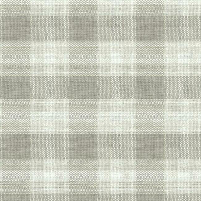 Woven Buffalo Check Wallpaper Wallpaper York Double Roll Linen 