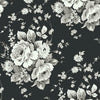 Heritage Rose Wallpaper Wallpaper York Double Roll Black/Grey 