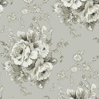 Heritage Rose Wallpaper Wallpaper York Double Roll Taupe/Linen 