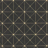 Dazzling Diamond Sisal Wallpaper Wallpaper York Sample Black/Gold