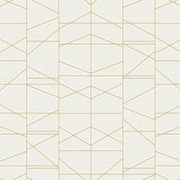 Modern Perspective Wallpaper Wallpaper York Double Roll Gold/Cream 