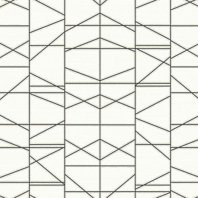 Modern Perspective Wallpaper Wallpaper York Double Roll Black/White 