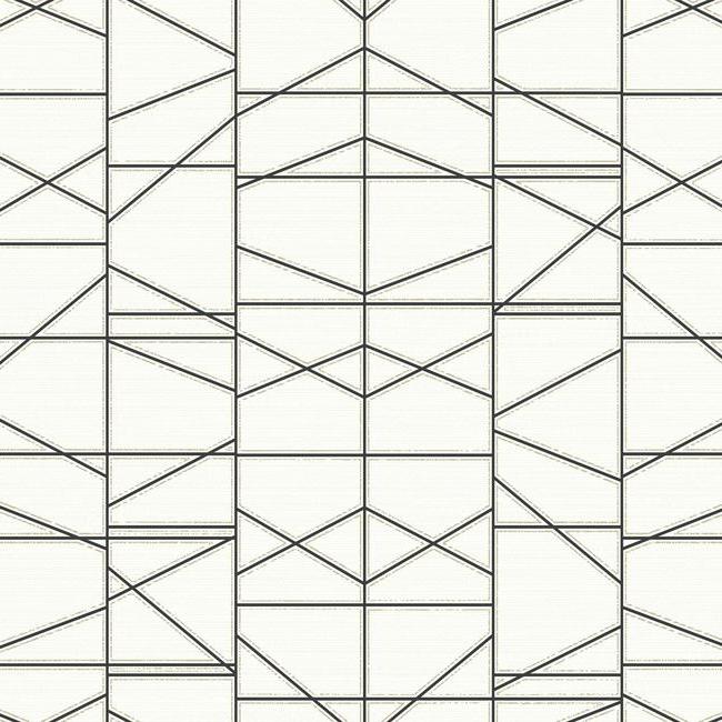 Modern Perspective Wallpaper Wallpaper York Sample Black/White