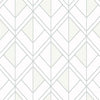 Diamond Shadow Wallpaper Wallpaper York Double Roll White/Grey 