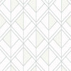 Diamond Shadow Wallpaper Wallpaper York Double Roll White/Grey 