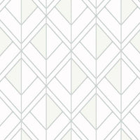 Diamond Shadow Wallpaper Wallpaper York Double Roll White/Grey 