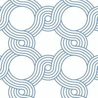 The Twist Wallpaper Wallpaper York Double Roll Jay Blue 