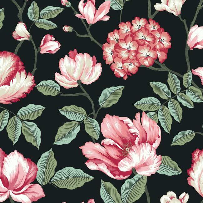 Morning Garden Wallpaper Wallpaper York Double Roll Black 