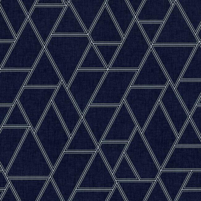 Pathways Wallpaper Wallpaper York Double Roll Navy 