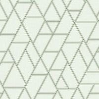Pathways Wallpaper Wallpaper York Double Roll White/Green 