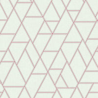 Pathways Wallpaper Wallpaper York Double Roll White/Crimson 