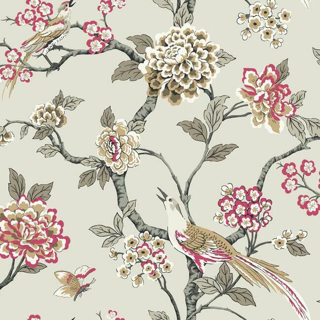 Fanciful Wallpaper Wallpaper York Double Roll Taupe 