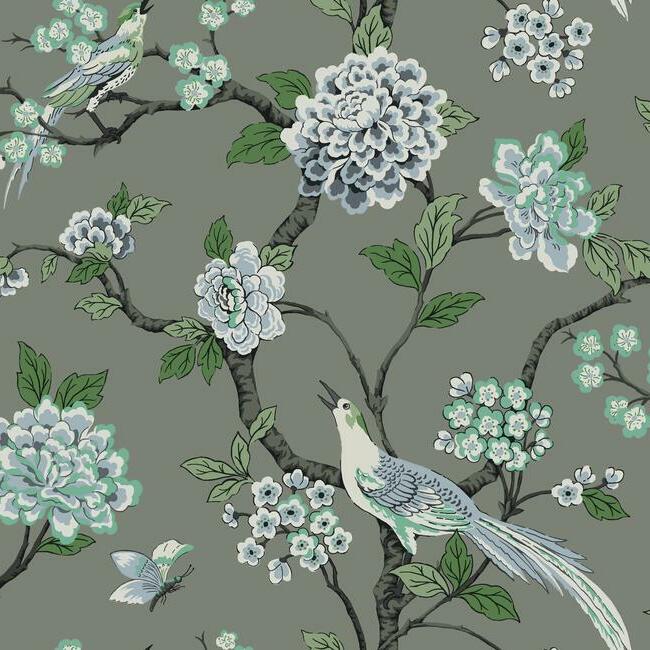 Fanciful Wallpaper Wallpaper York Double Roll Grey 