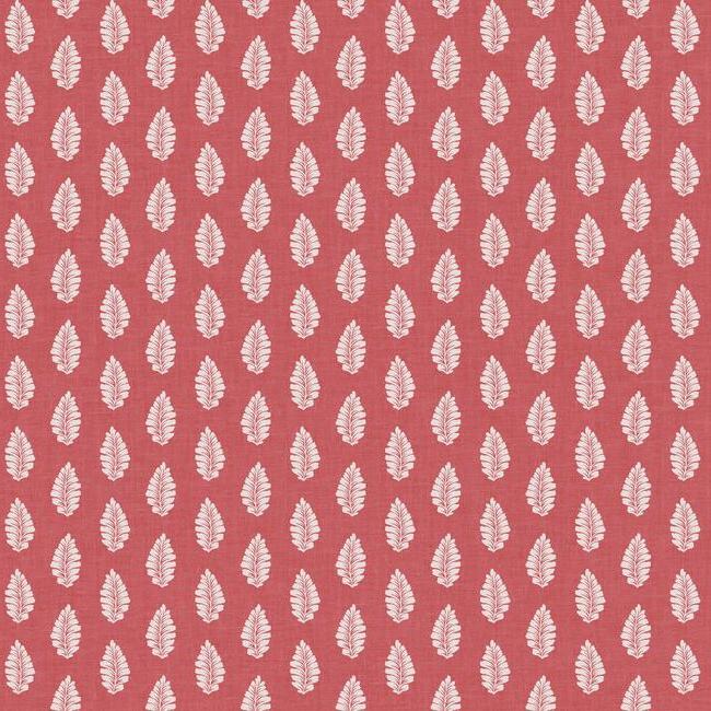 Leaf Pendant Wallpaper Wallpaper York Double Roll Crimson 